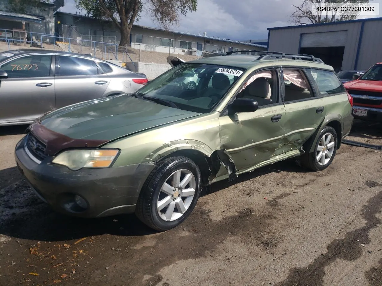 2007 Subaru Outback Outback 2.5I VIN: 4S4BP61C377301309 Lot: 69043324