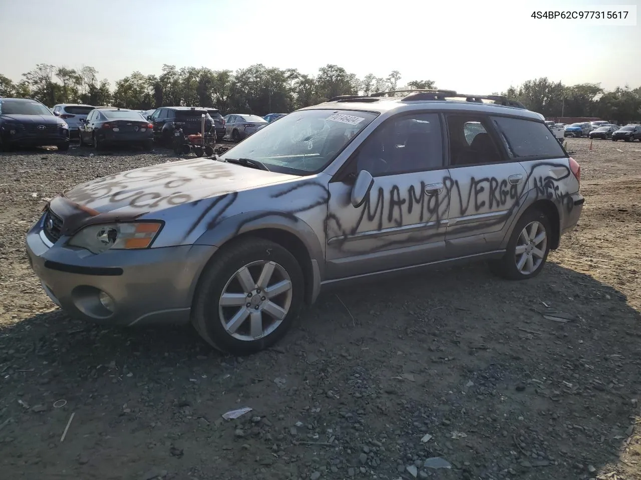 2007 Subaru Outback Outback 2.5I Limited VIN: 4S4BP62C977315617 Lot: 70146404