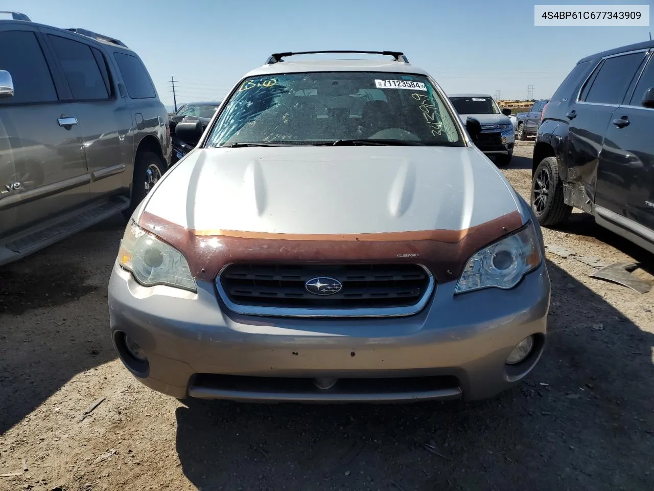 2007 Subaru Outback Outback 2.5I VIN: 4S4BP61C677343909 Lot: 71123584