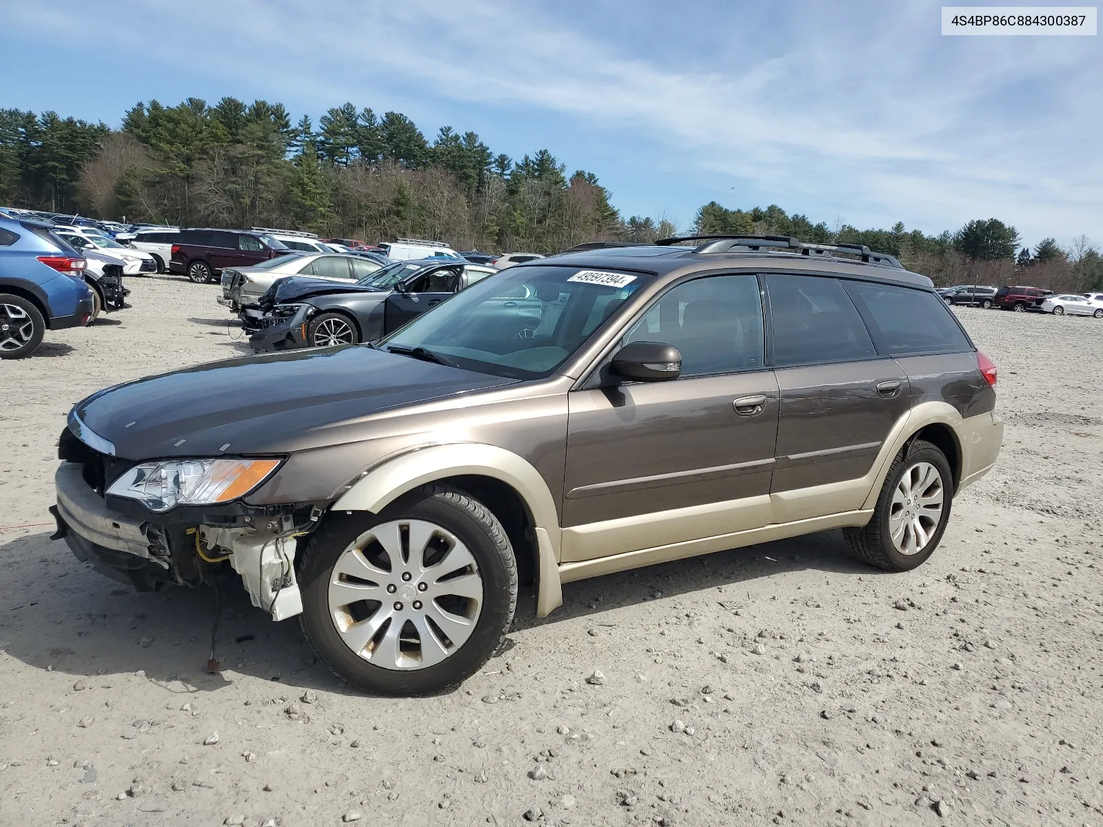 2008 Subaru Outback 3.0R Ll Bean VIN: 4S4BP86C884300387 Lot: 49597394