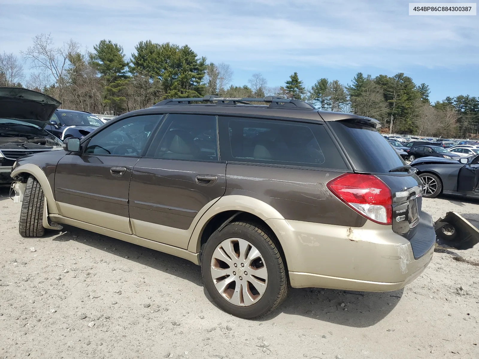 2008 Subaru Outback 3.0R Ll Bean VIN: 4S4BP86C884300387 Lot: 49597394