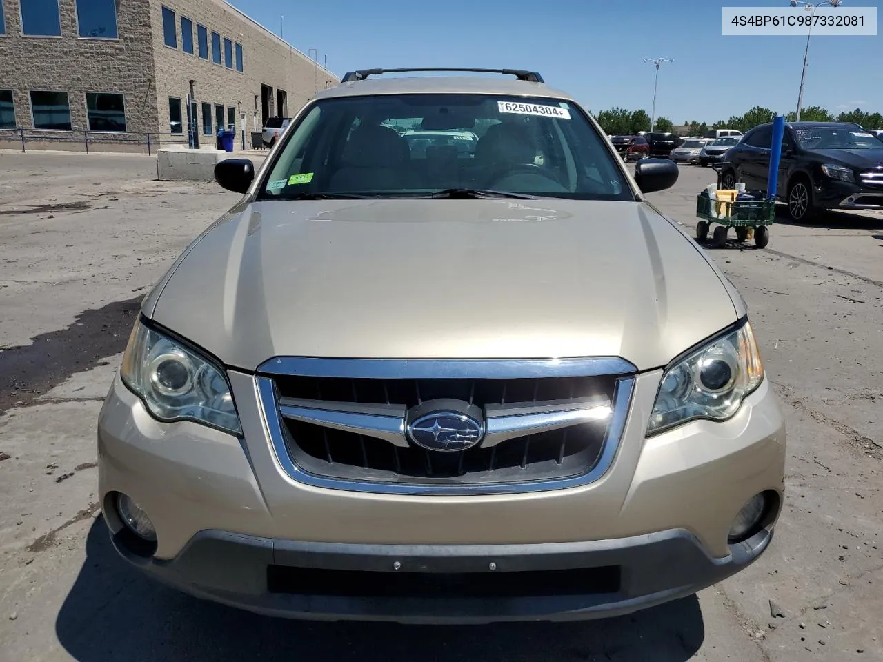 2008 Subaru Outback 2.5I VIN: 4S4BP61C987332081 Lot: 62504304