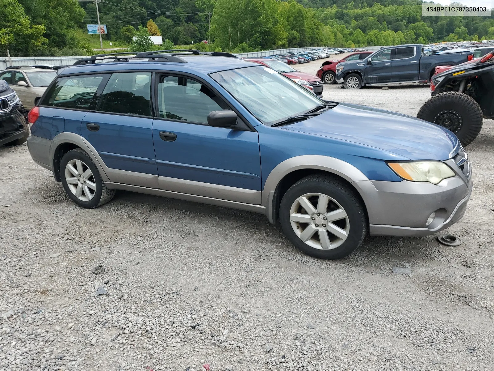 2008 Subaru Outback 2.5I VIN: 4S4BP61C787350403 Lot: 63581674