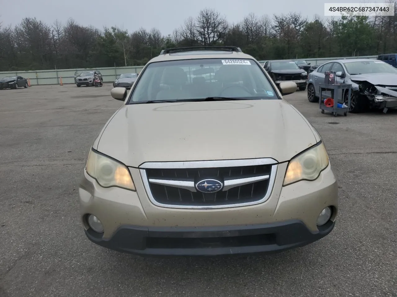 4S4BP62C687347443 2008 Subaru Outback 2.5I Limited