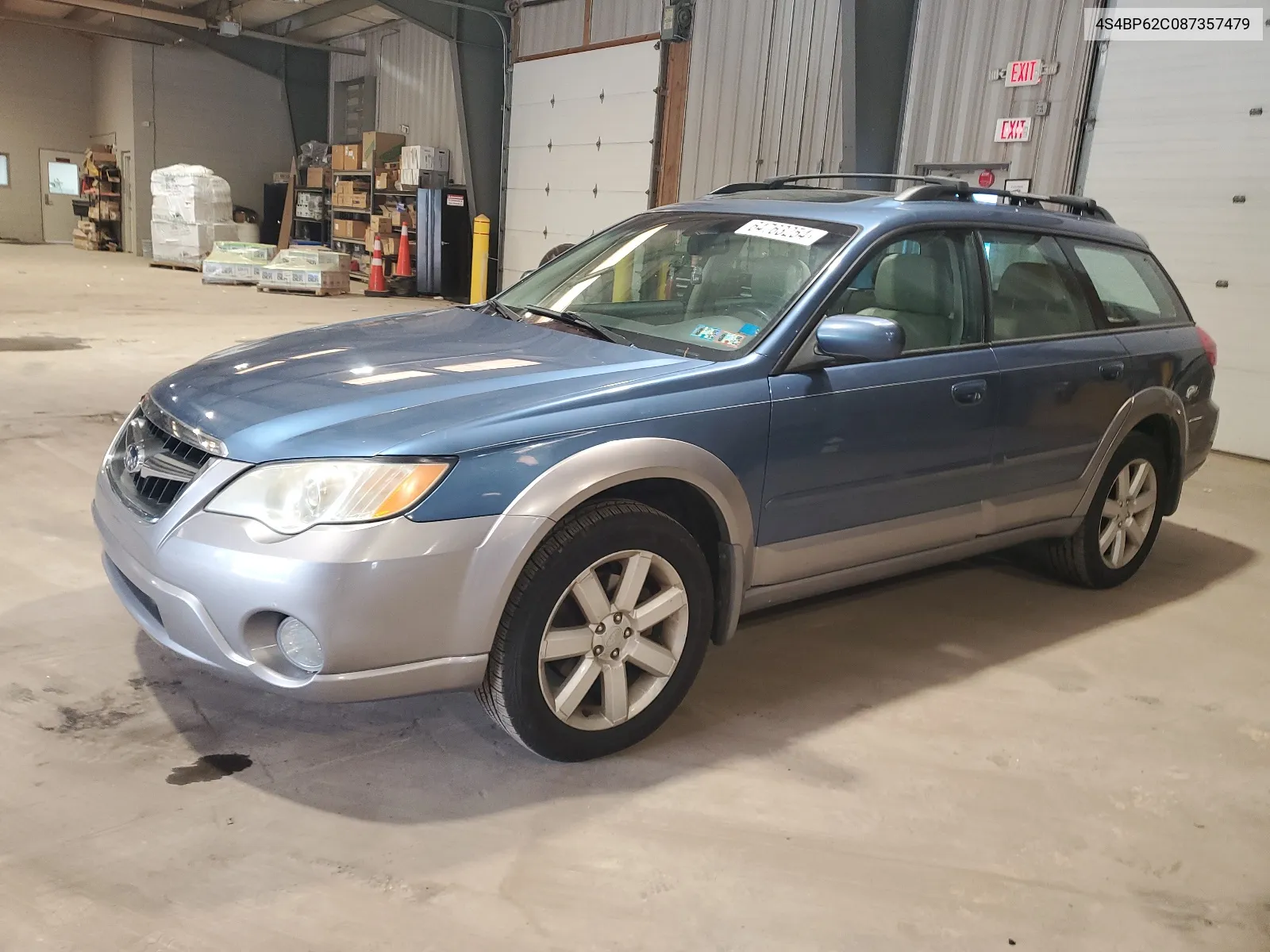 4S4BP62C087357479 2008 Subaru Outback 2.5I Limited