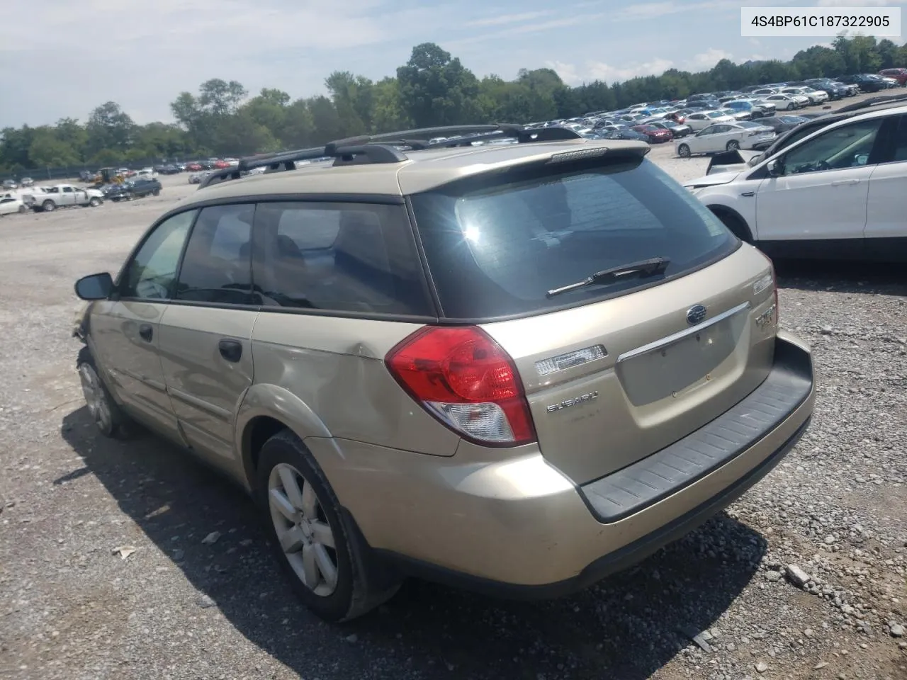 4S4BP61C187322905 2008 Subaru Outback 2.5I