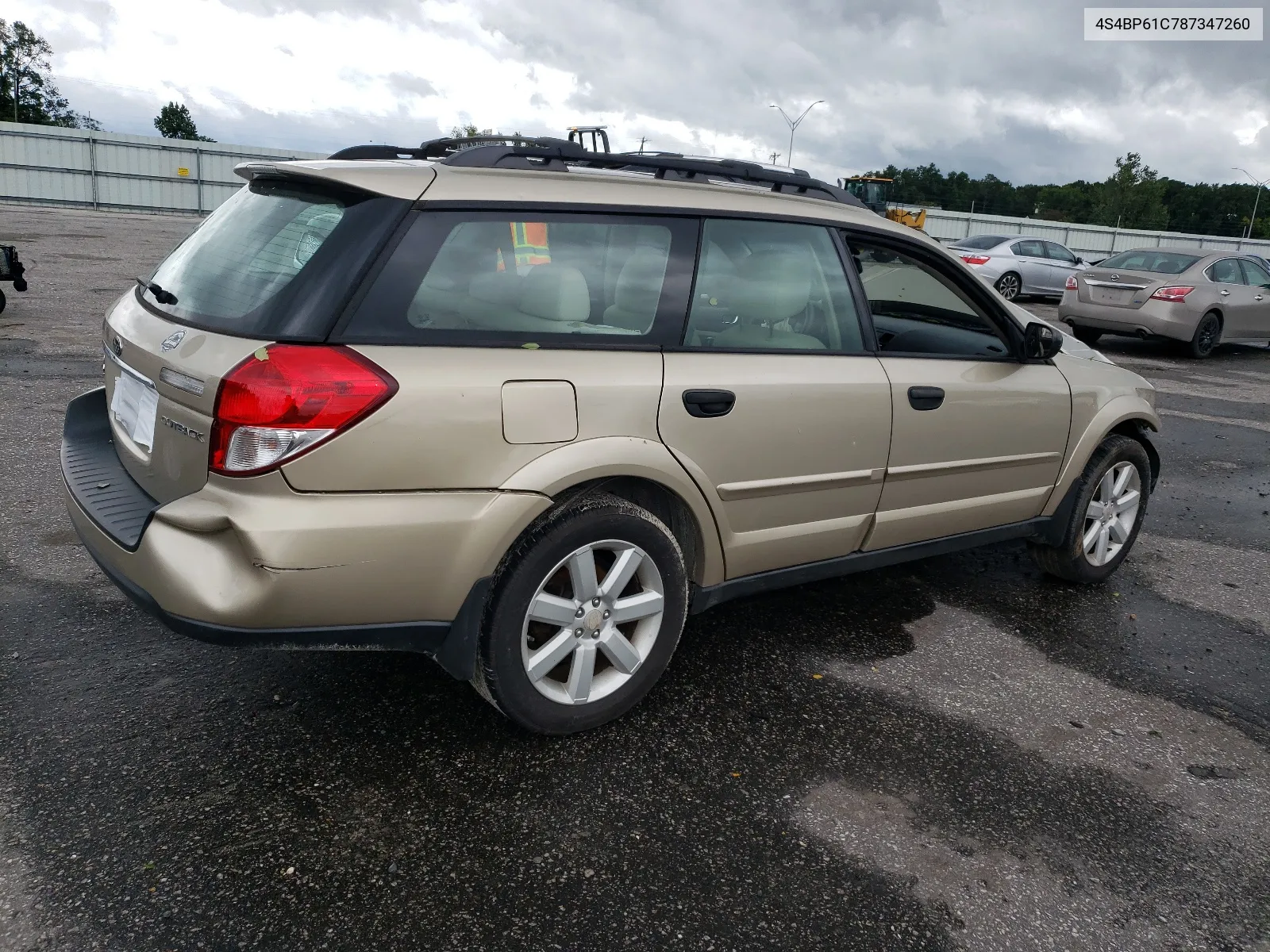 4S4BP61C787347260 2008 Subaru Outback 2.5I