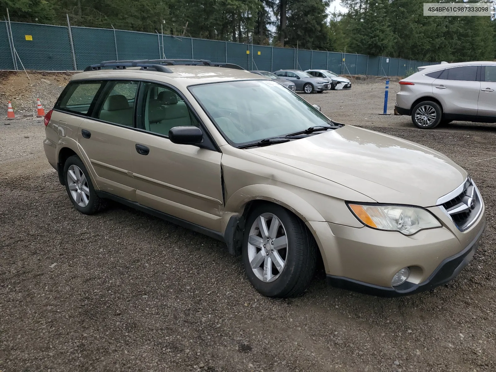 2008 Subaru Outback 2.5I VIN: 4S4BP61C987333098 Lot: 66879694