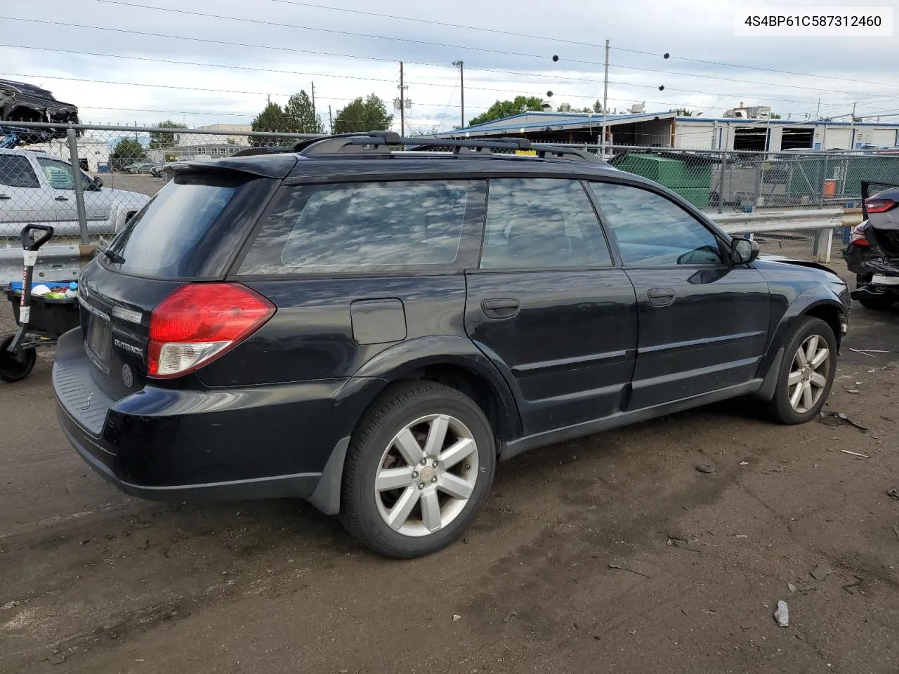 2008 Subaru Outback 2.5I VIN: 4S4BP61C587312460 Lot: 69066094