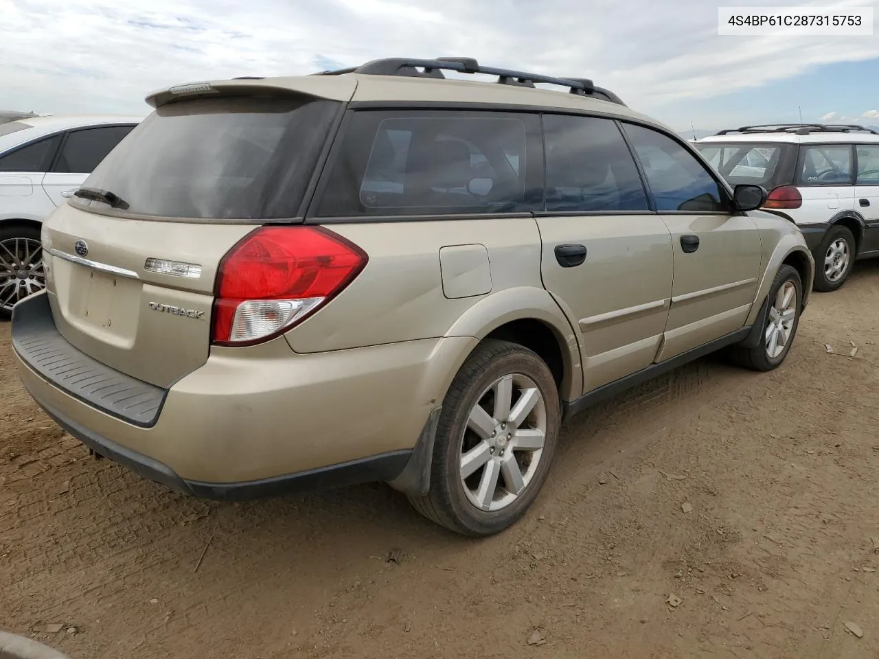 2008 Subaru Outback 2.5I VIN: 4S4BP61C287315753 Lot: 72351014