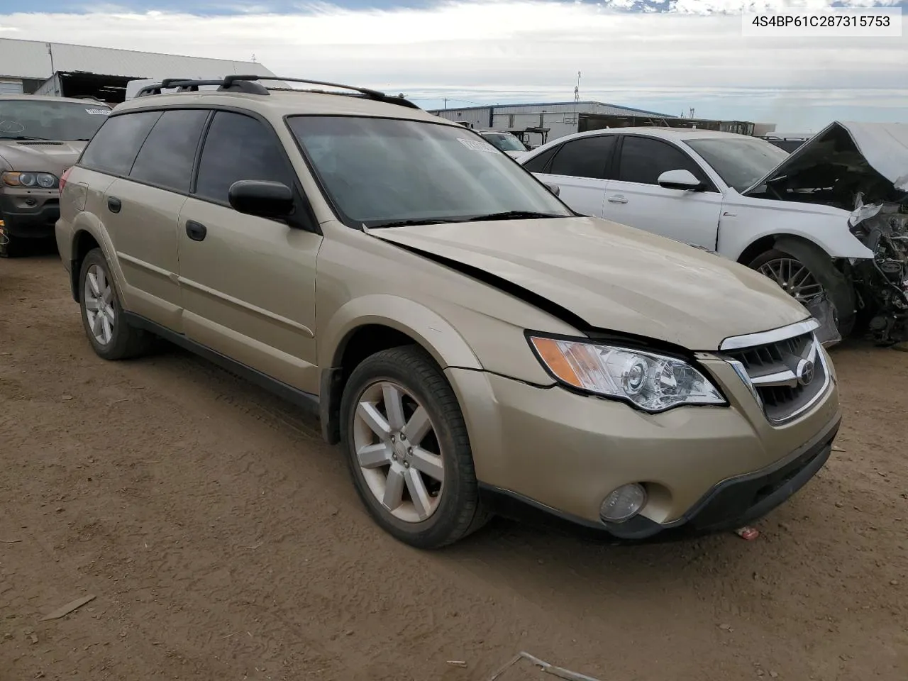 2008 Subaru Outback 2.5I VIN: 4S4BP61C287315753 Lot: 72351014