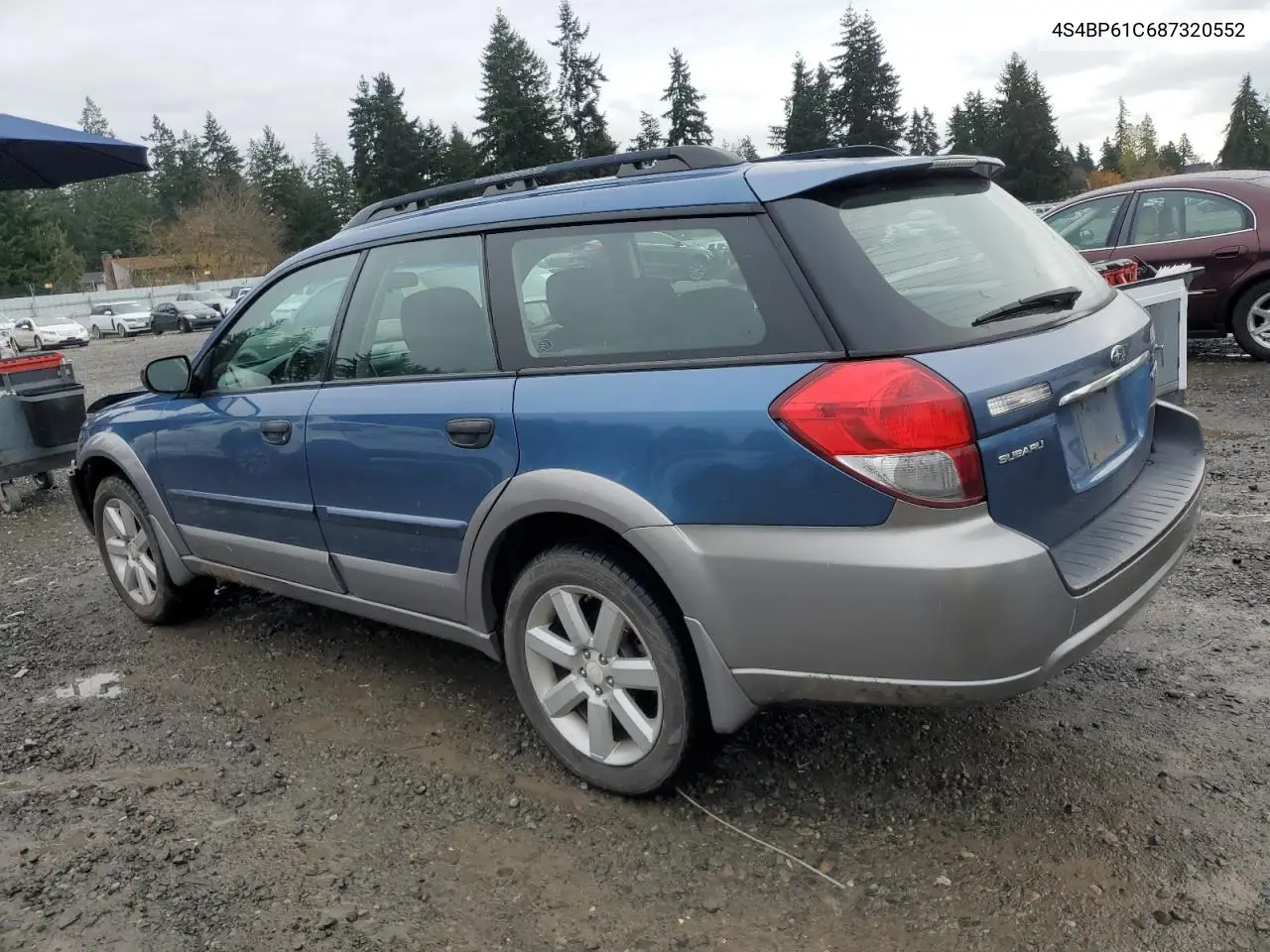 4S4BP61C687320552 2008 Subaru Outback 2.5I