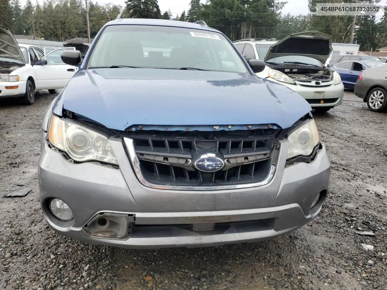 4S4BP61C687320552 2008 Subaru Outback 2.5I