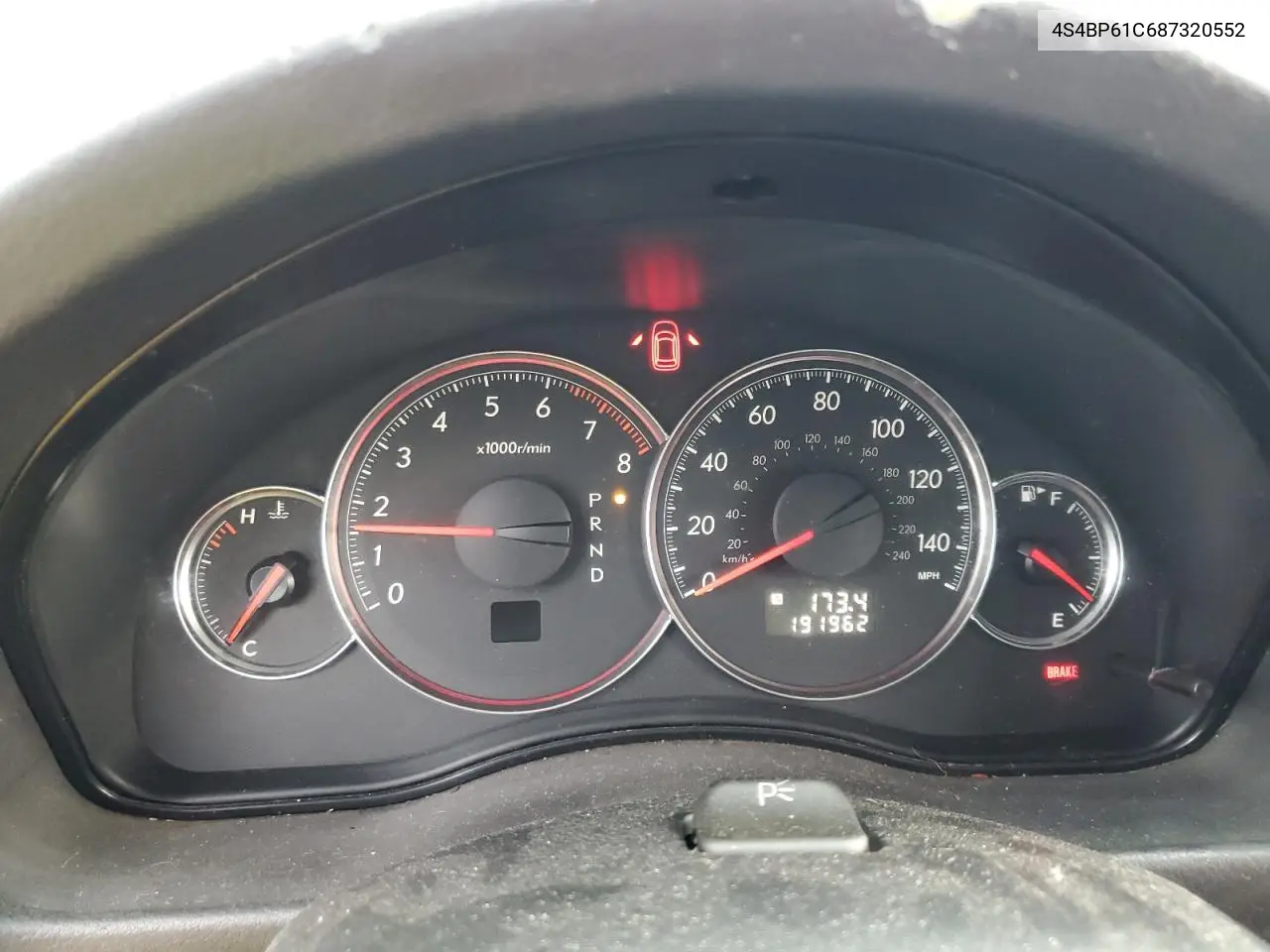 4S4BP61C687320552 2008 Subaru Outback 2.5I
