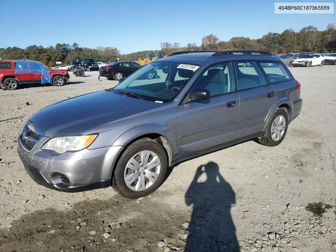 4S4BP60C187365559 2008 Subaru Outback