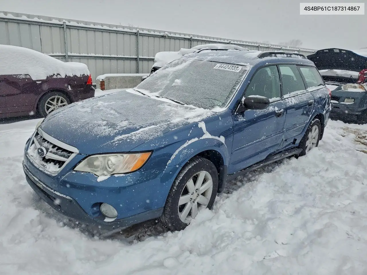 4S4BP61C187314867 2008 Subaru Outback 2.5I