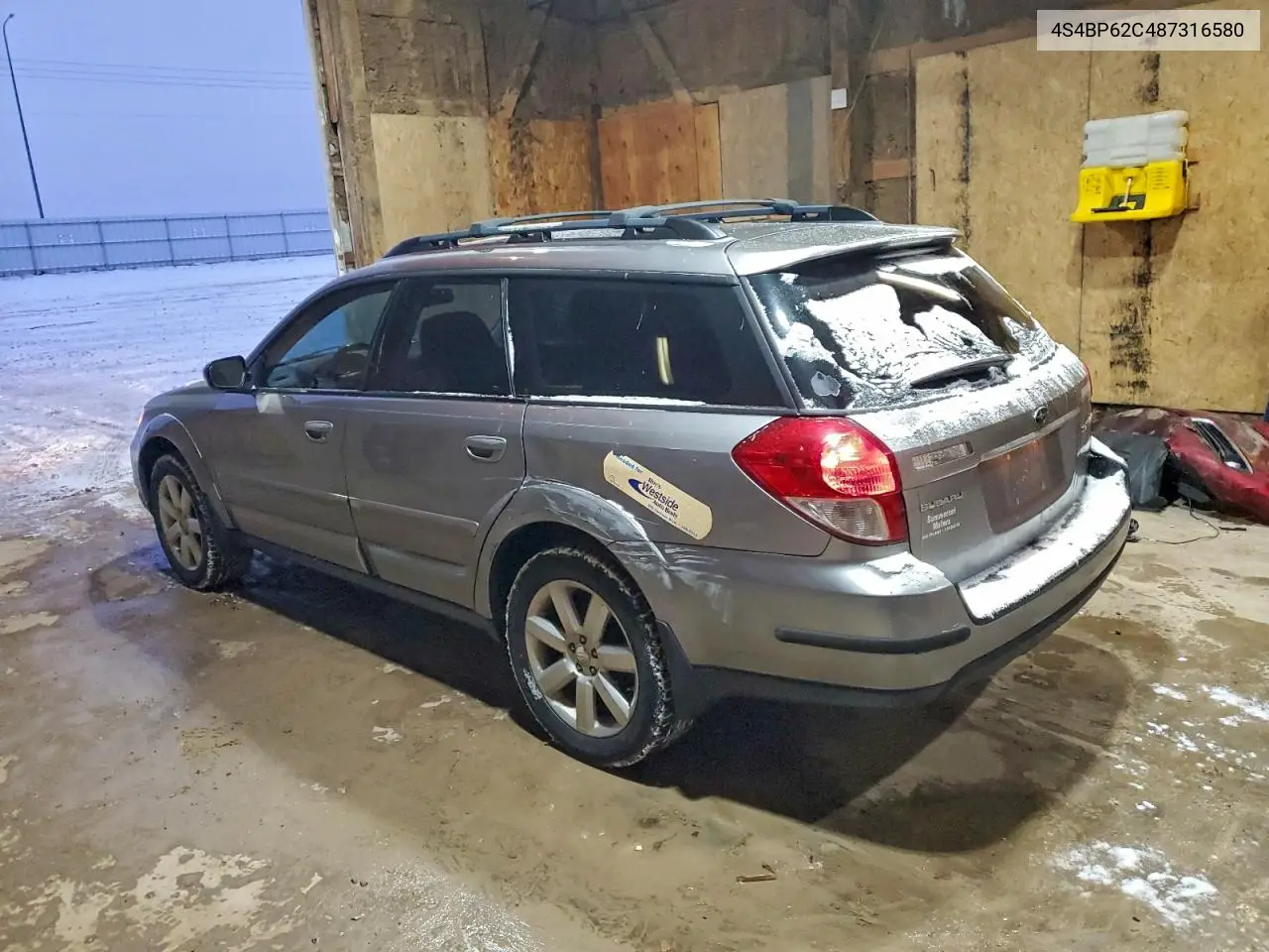4S4BP62C487316580 2008 Subaru Outback 2.5I Limited