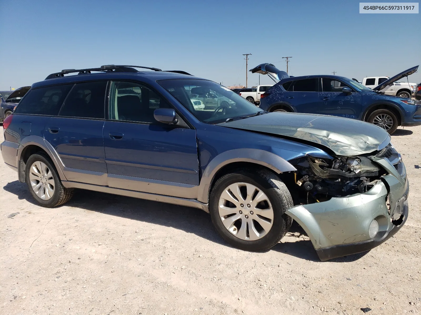 4S4BP66C597311917 2009 Subaru Outback 2.5I Limited