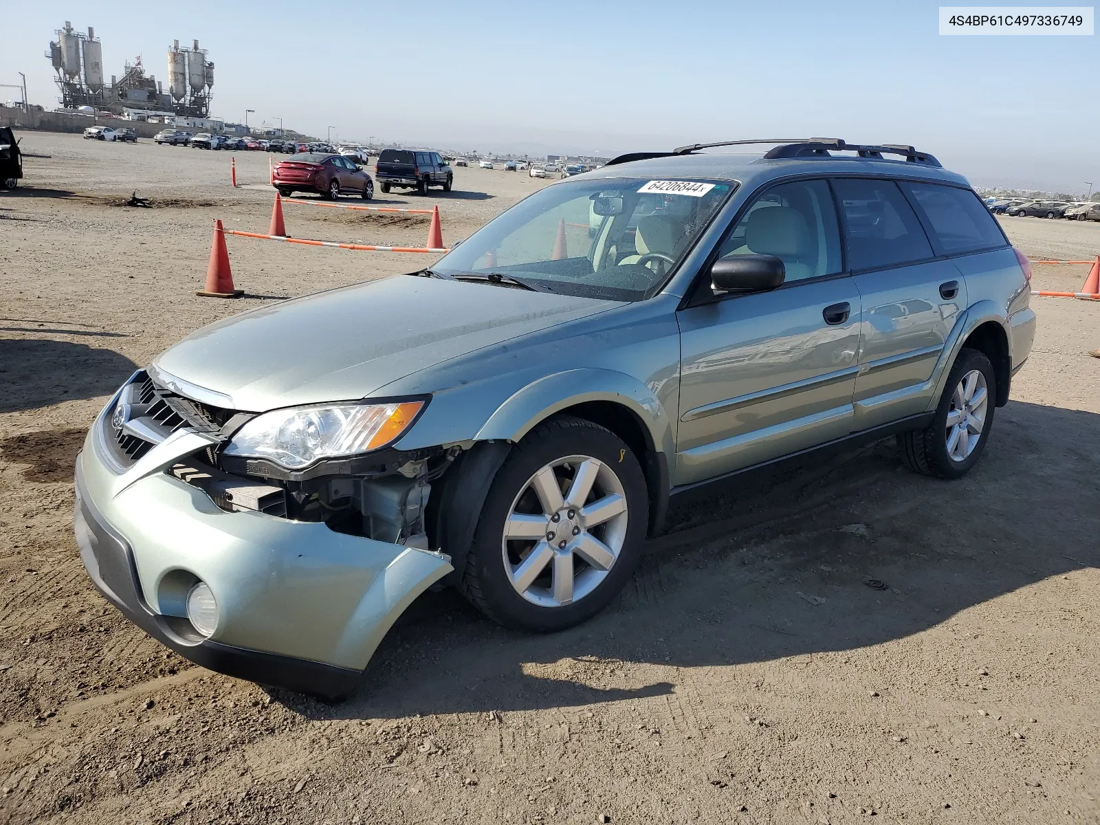 4S4BP61C497336749 2009 Subaru Outback 2.5I