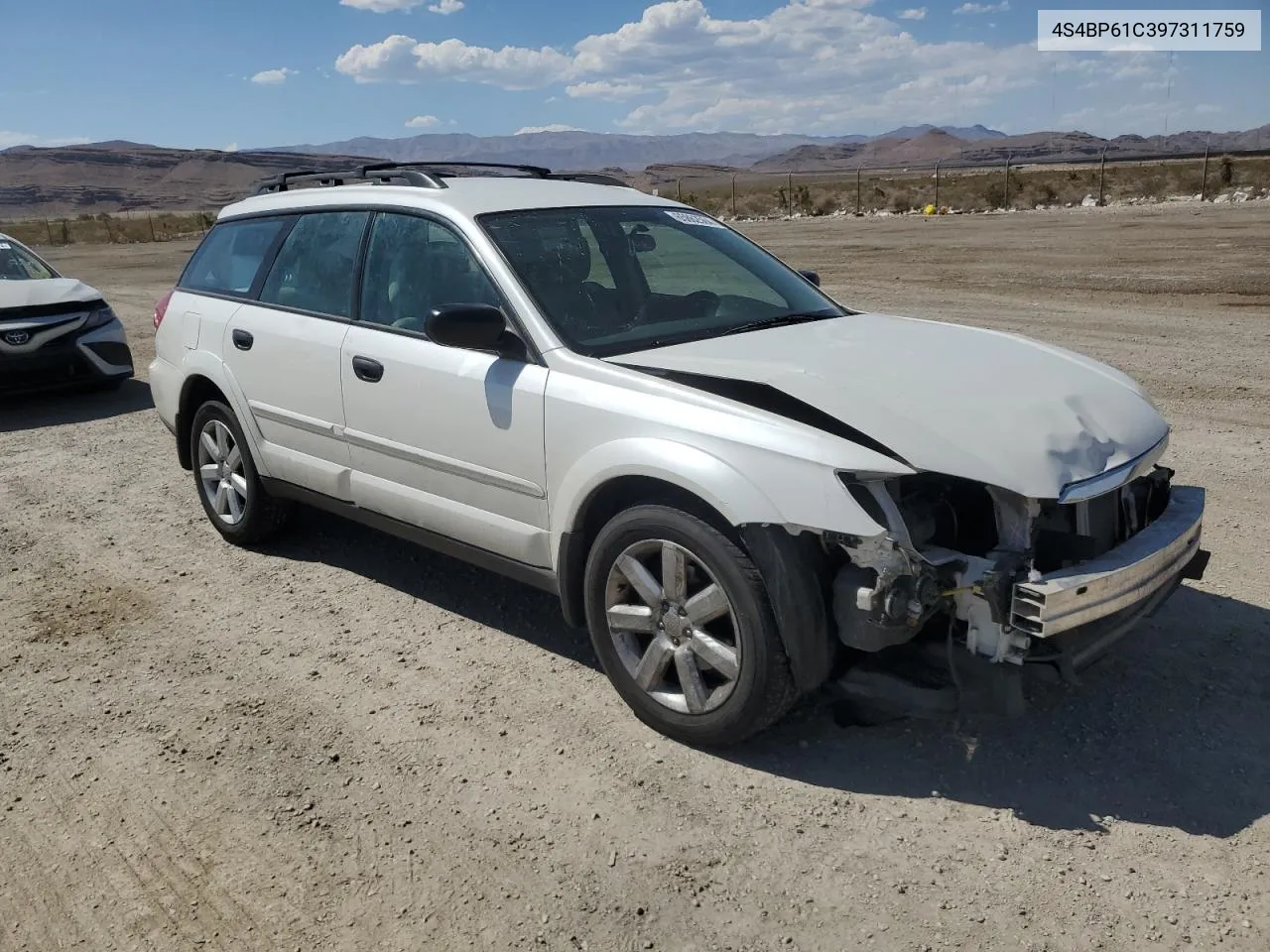 4S4BP61C397311759 2009 Subaru Outback 2.5I