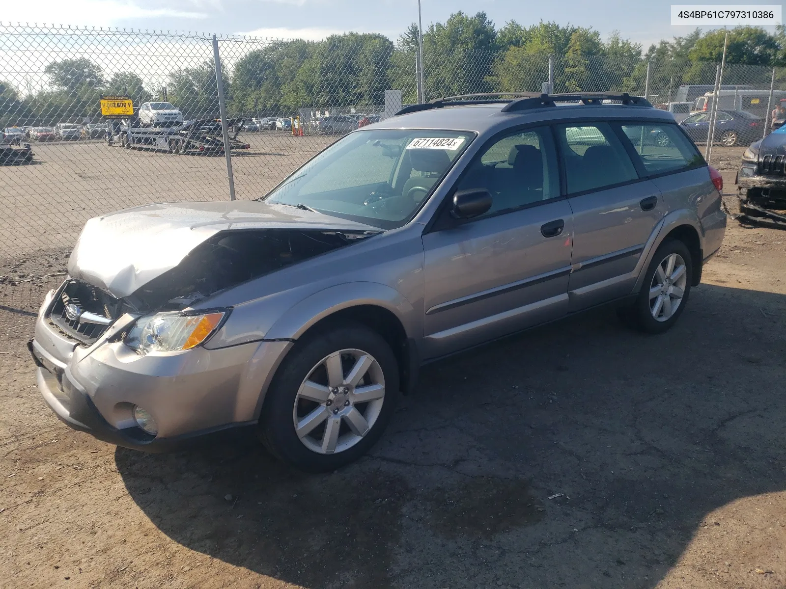 2009 Subaru Outback 2.5I VIN: 4S4BP61C797310386 Lot: 67114824