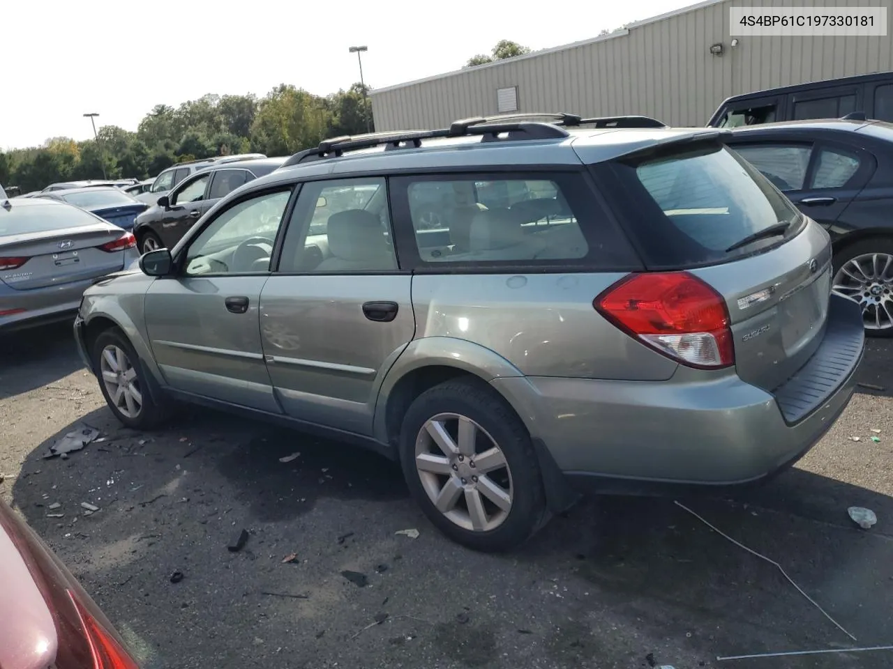 4S4BP61C197330181 2009 Subaru Outback 2.5I