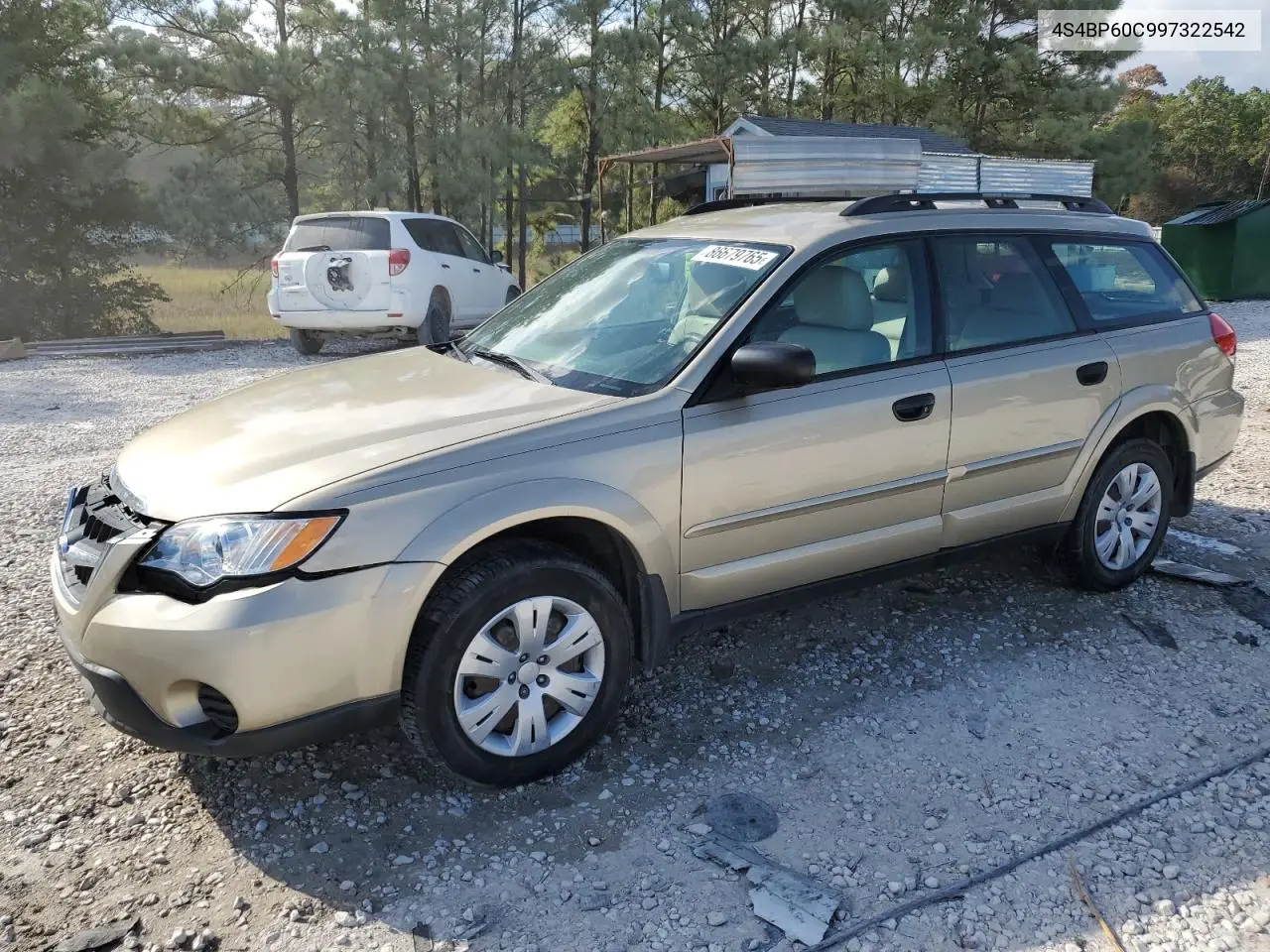 4S4BP60C997322542 2009 Subaru Outback