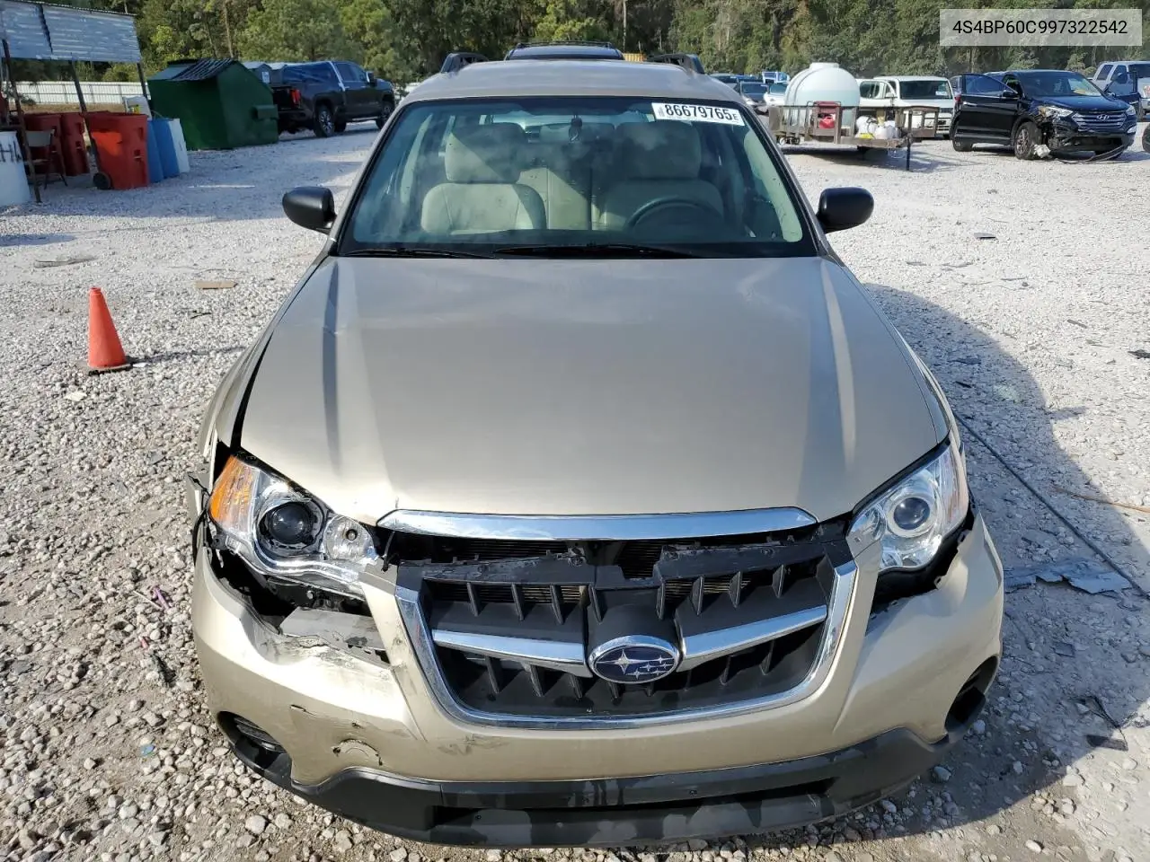 4S4BP60C997322542 2009 Subaru Outback