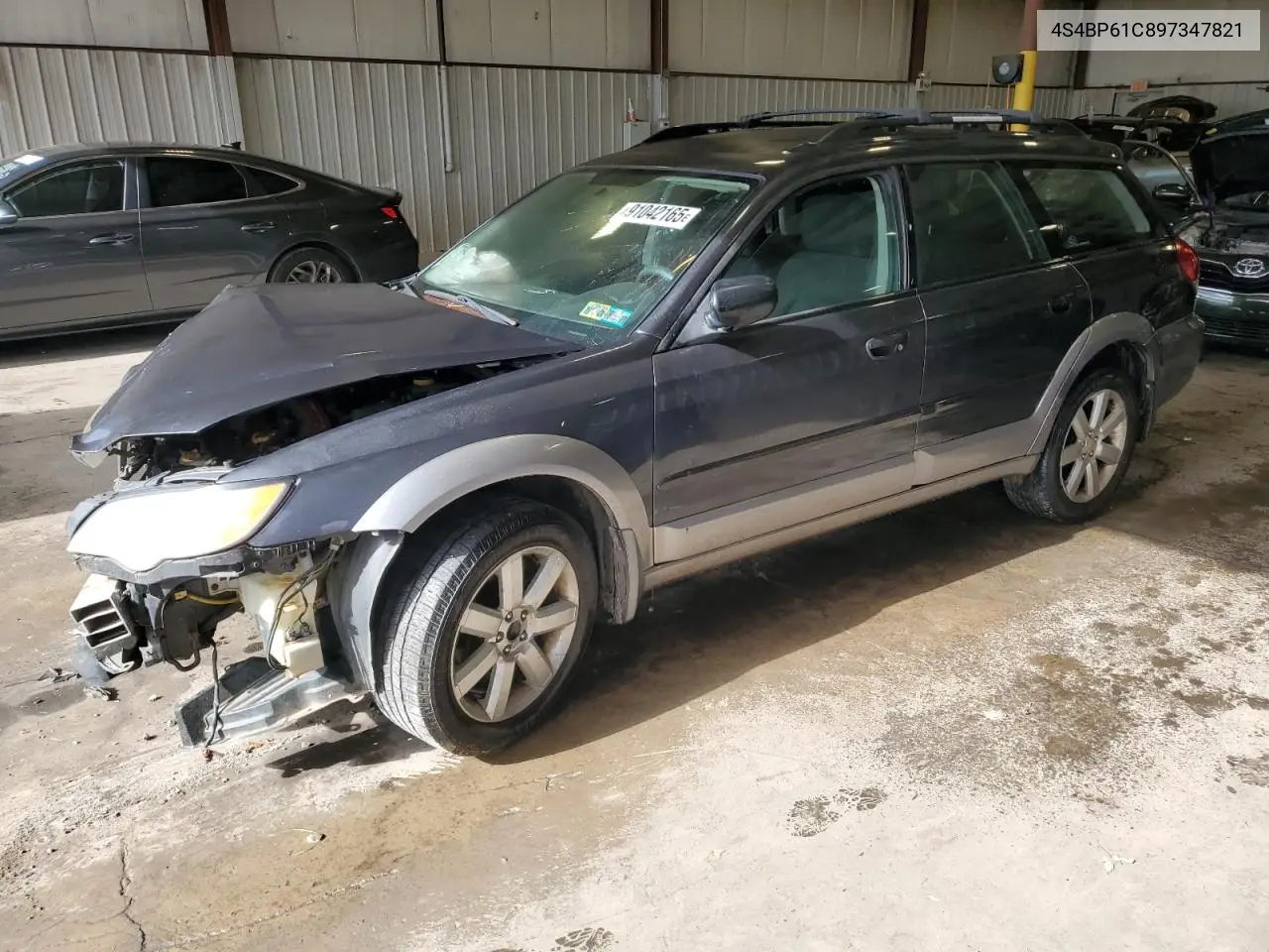 4S4BP61C897347821 2009 Subaru Outback 2.5I