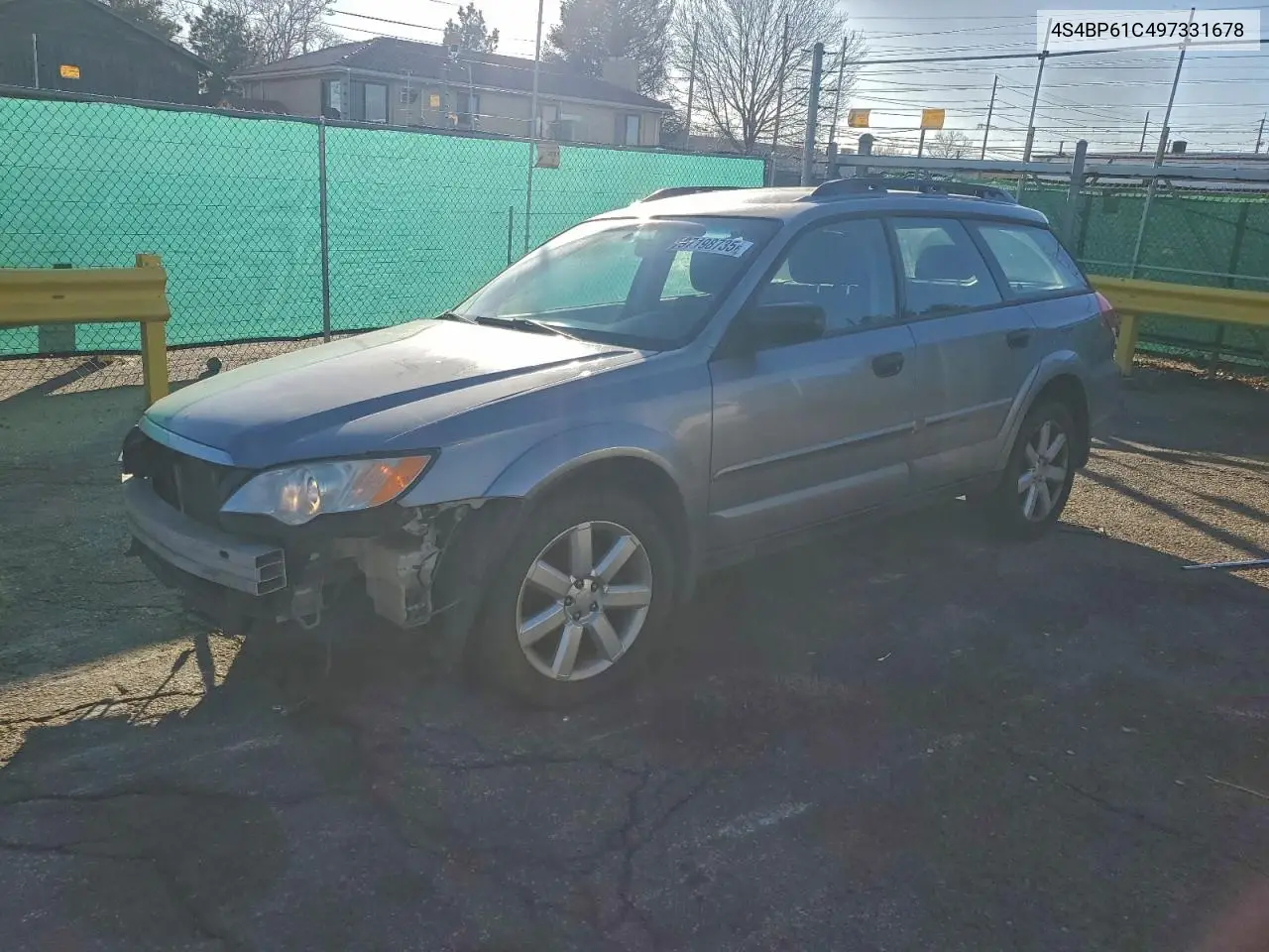 4S4BP61C497331678 2009 Subaru Outback 2.5I