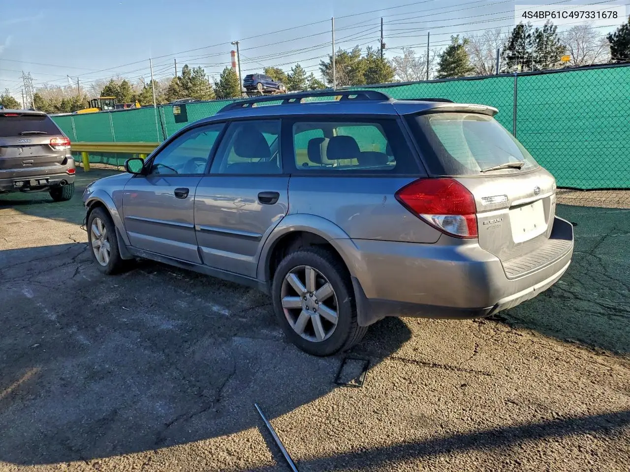 4S4BP61C497331678 2009 Subaru Outback 2.5I