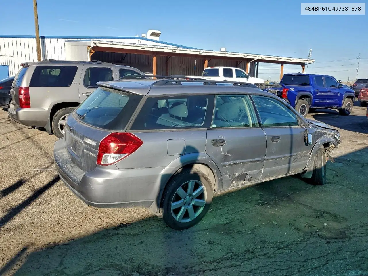 4S4BP61C497331678 2009 Subaru Outback 2.5I