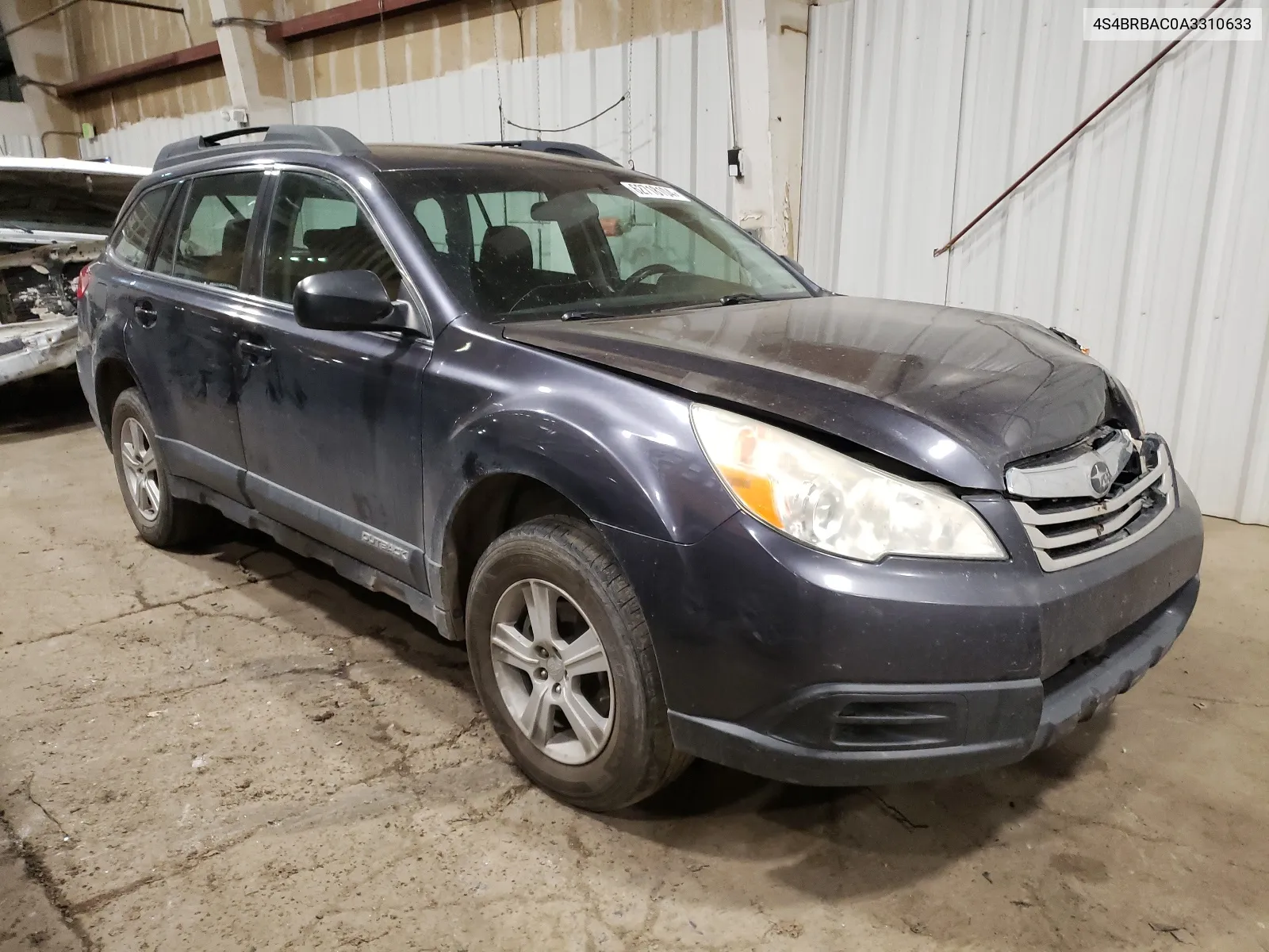 2010 Subaru Outback 2.5I VIN: 4S4BRBAC0A3310633 Lot: 62718104