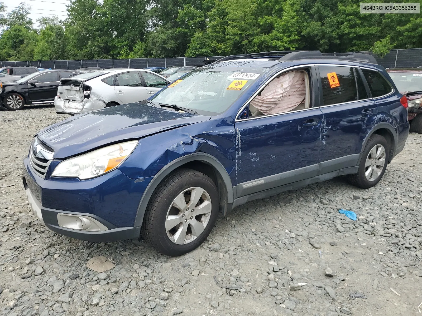 2010 Subaru Outback 2.5I Premium VIN: 4S4BRCHC5A3356258 Lot: 63710924