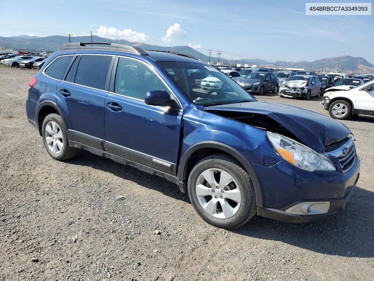 2010 Subaru Outback 2.5I Premium VIN: 4S4BRBCC7A3349393 Lot: 65652574