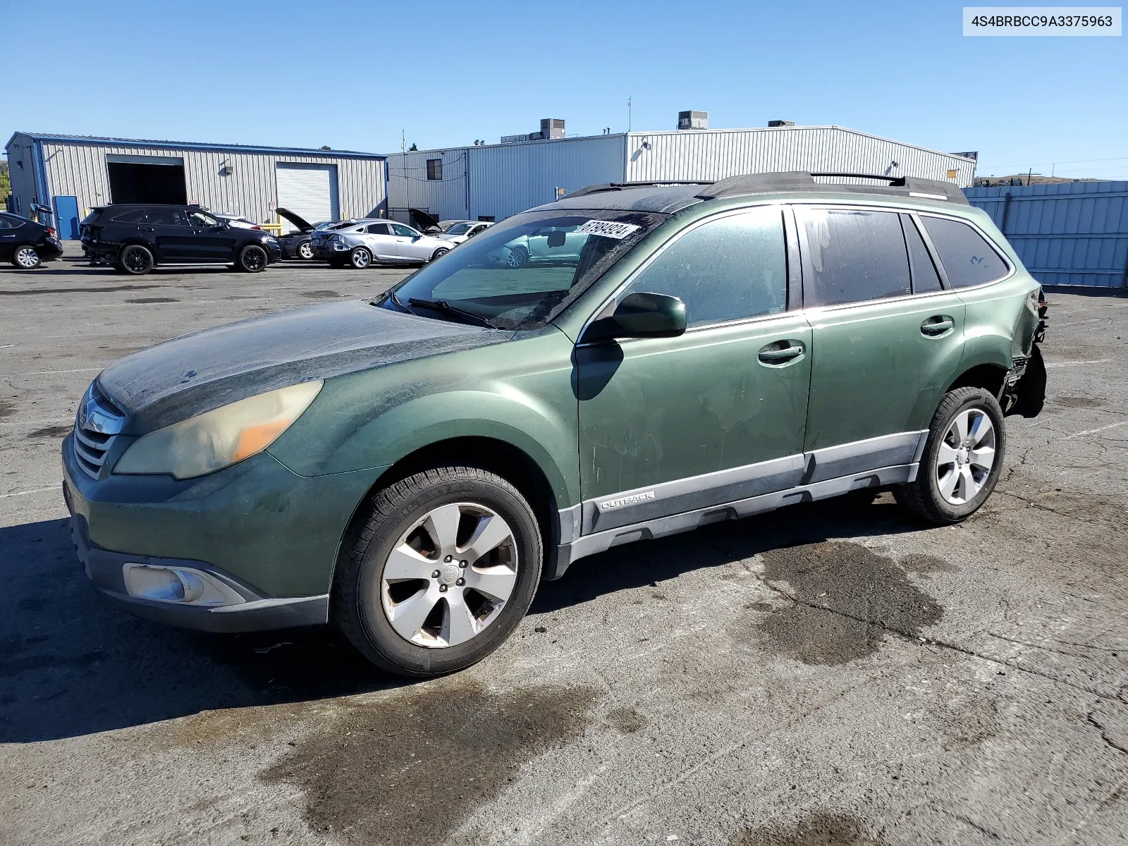 2010 Subaru Outback 2.5I Premium VIN: 4S4BRBCC9A3375963 Lot: 67984924