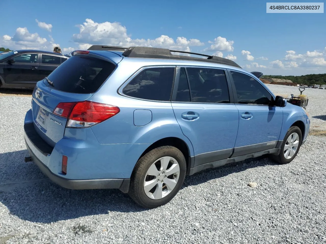 4S4BRCLC8A3380237 2010 Subaru Outback 2.5I Limited