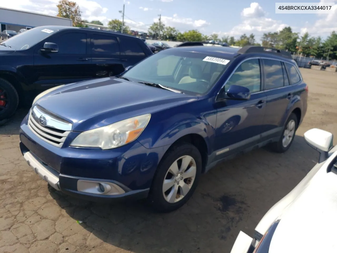 4S4BRCKCXA3344017 2010 Subaru Outback 2.5I Limited