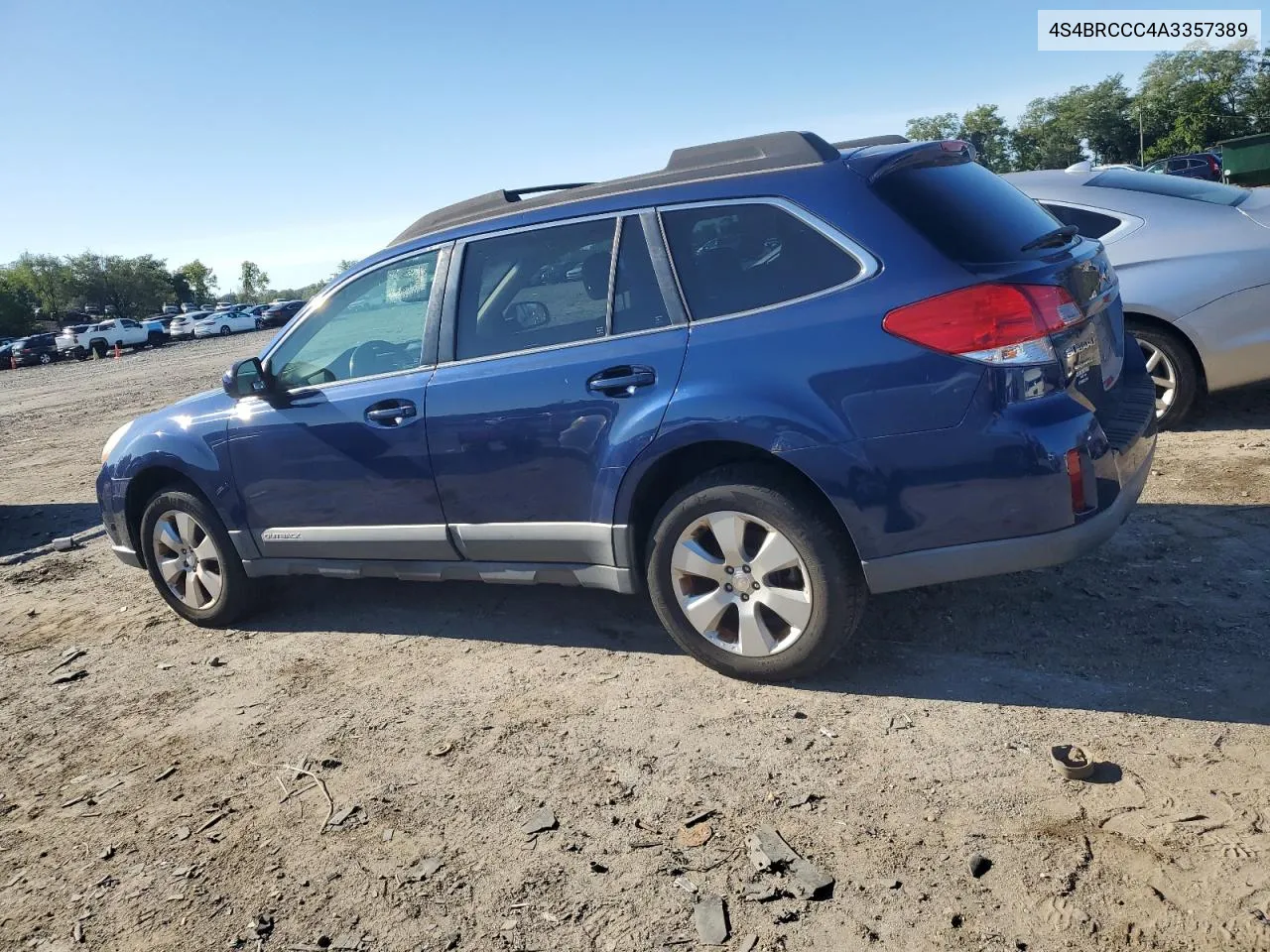 2010 Subaru Outback 2.5I Premium VIN: 4S4BRCCC4A3357389 Lot: 70062934