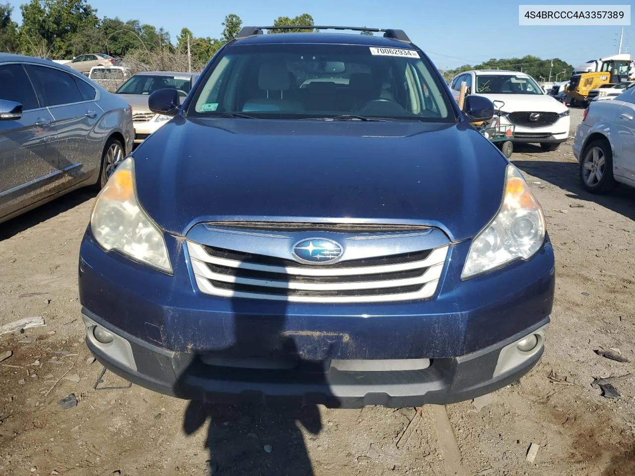 2010 Subaru Outback 2.5I Premium VIN: 4S4BRCCC4A3357389 Lot: 70062934