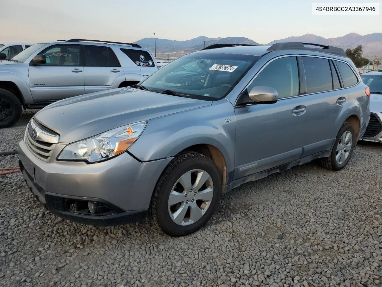 2010 Subaru Outback 2.5I Premium VIN: 4S4BRBCC2A3367946 Lot: 70926674