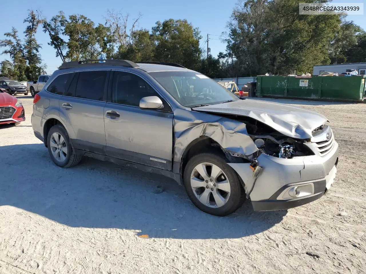4S4BRCEC2A3343939 2010 Subaru Outback 2.5I Premium