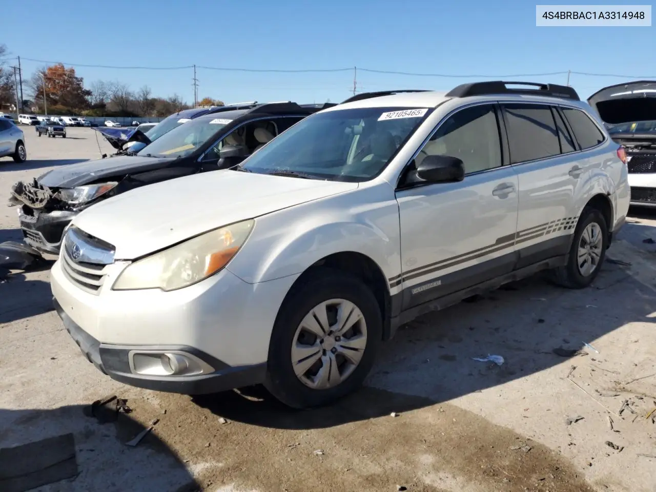 4S4BRBAC1A3314948 2010 Subaru Outback 2.5I