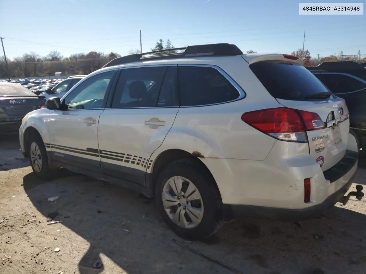 4S4BRBAC1A3314948 2010 Subaru Outback 2.5I