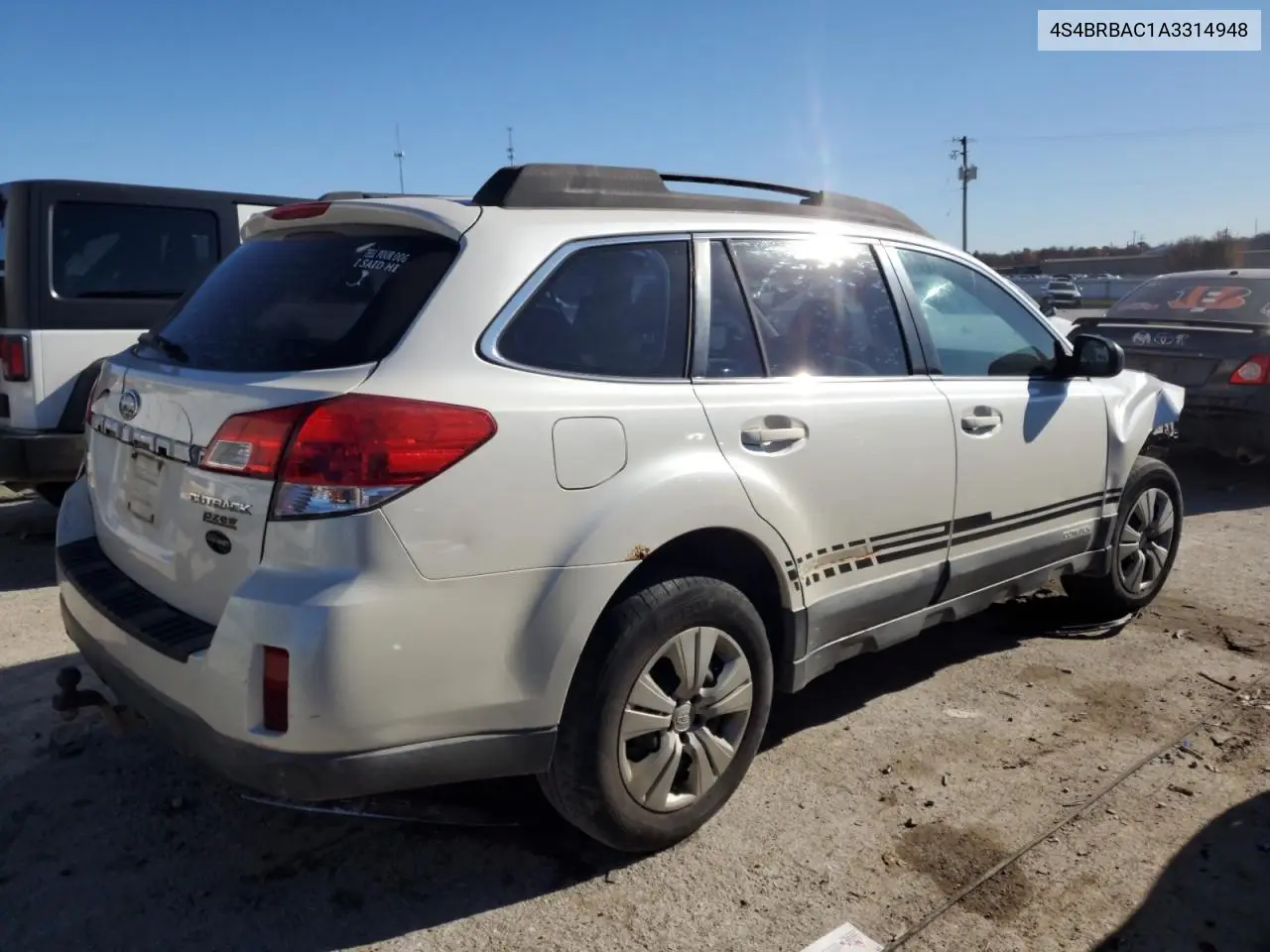 4S4BRBAC1A3314948 2010 Subaru Outback 2.5I