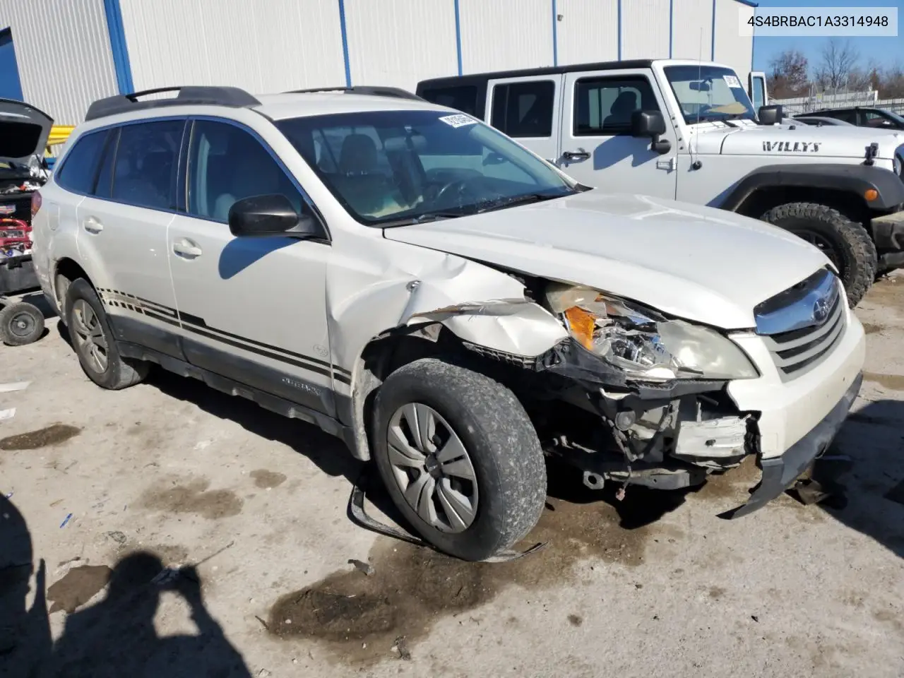4S4BRBAC1A3314948 2010 Subaru Outback 2.5I