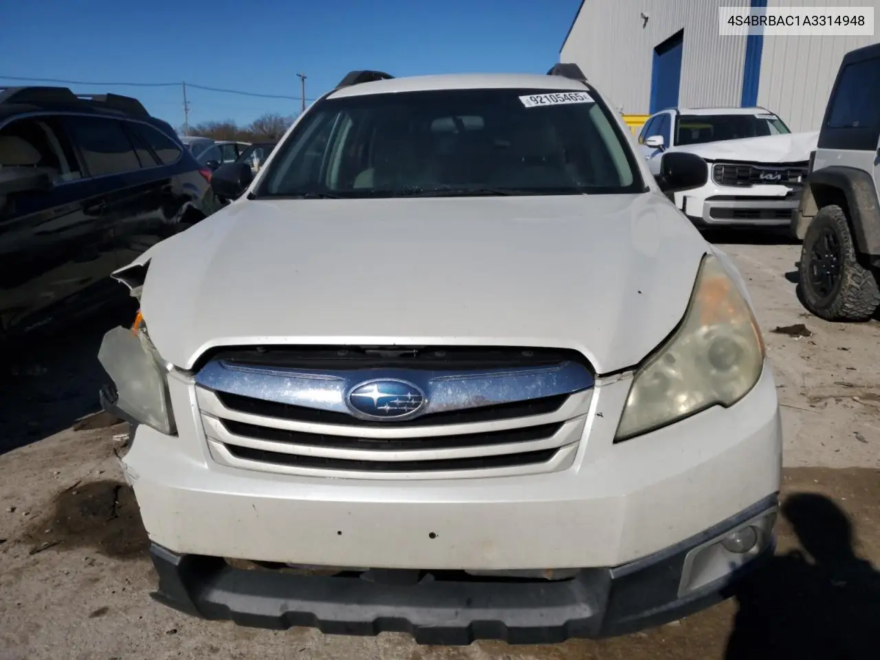 4S4BRBAC1A3314948 2010 Subaru Outback 2.5I