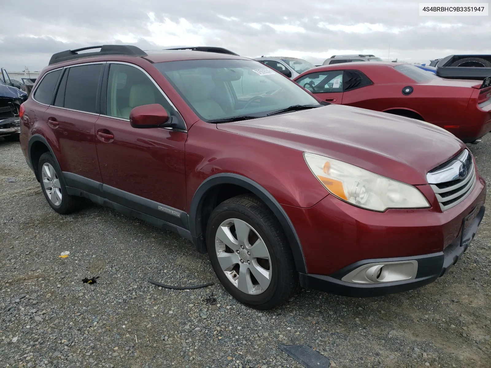 2011 Subaru Outback 2.5I Premium VIN: 4S4BRBHC9B3351947 Lot: 37559534