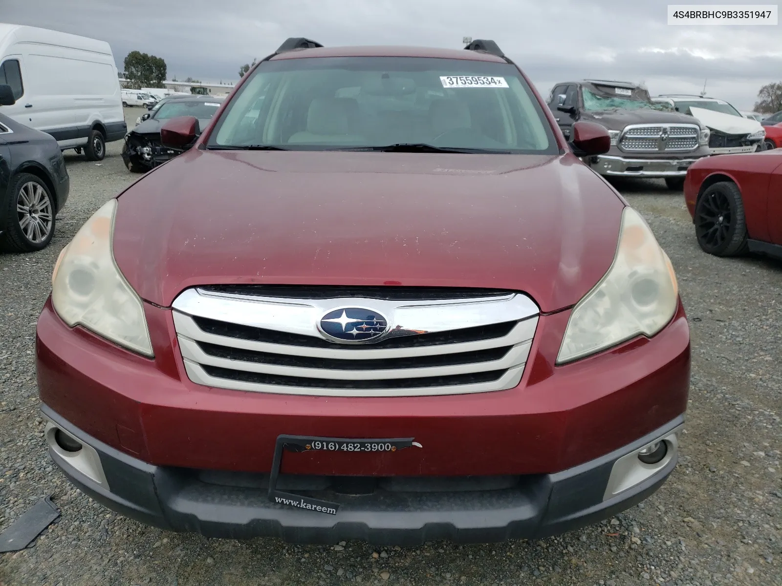 4S4BRBHC9B3351947 2011 Subaru Outback 2.5I Premium