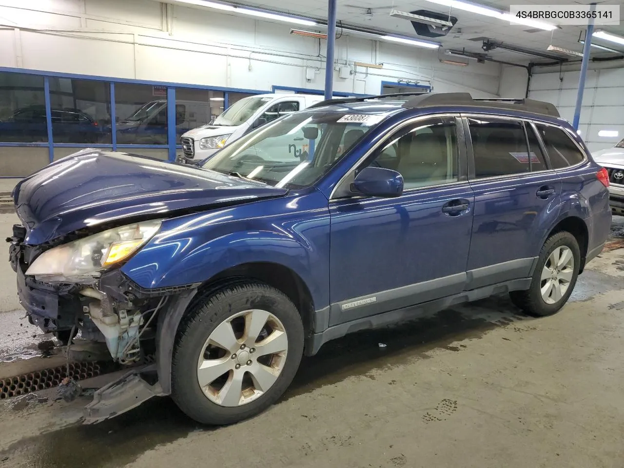 2011 Subaru Outback 2.5I Premium VIN: 4S4BRBGC0B3365141 Lot: 43008704